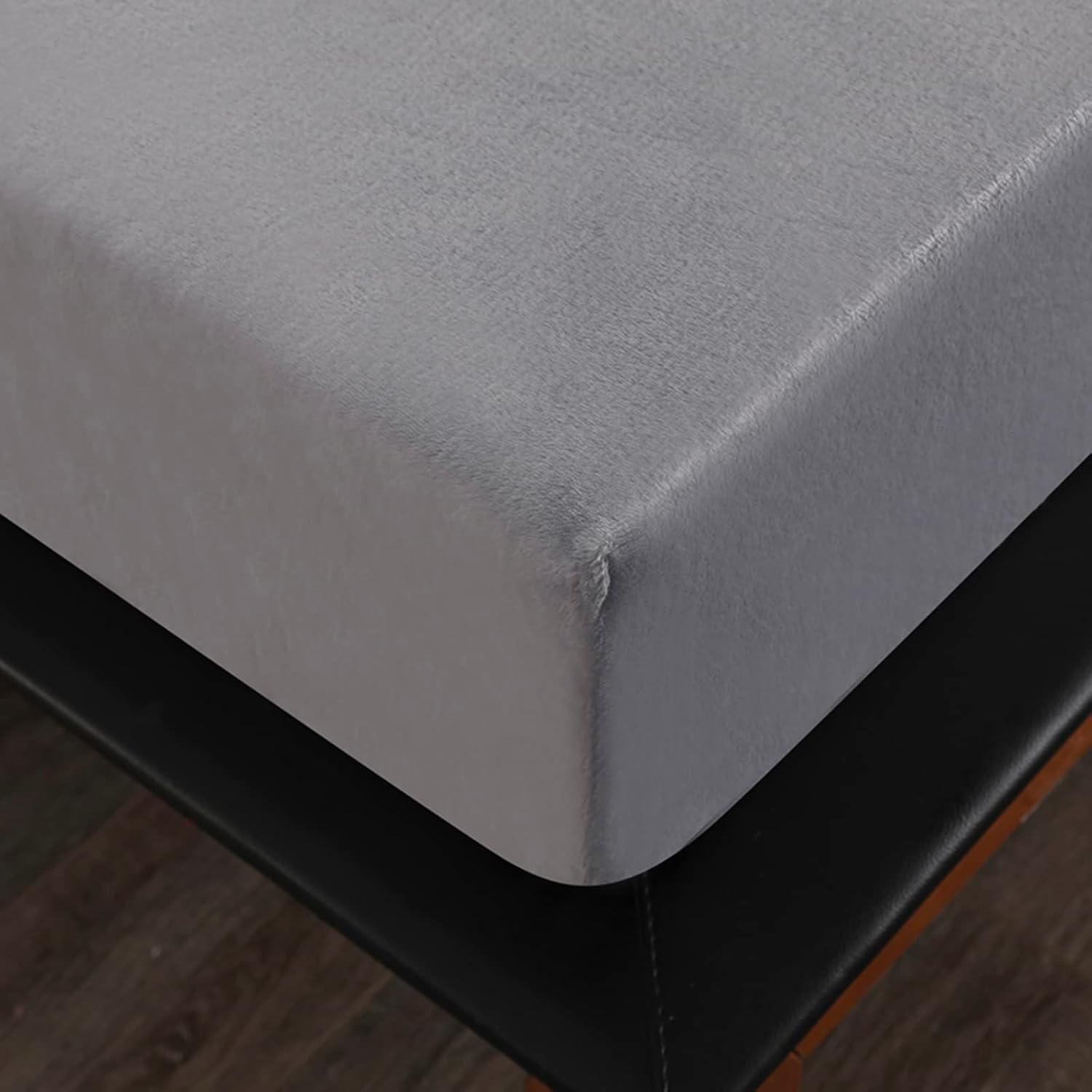Silver Fleece Fitted Sheet
