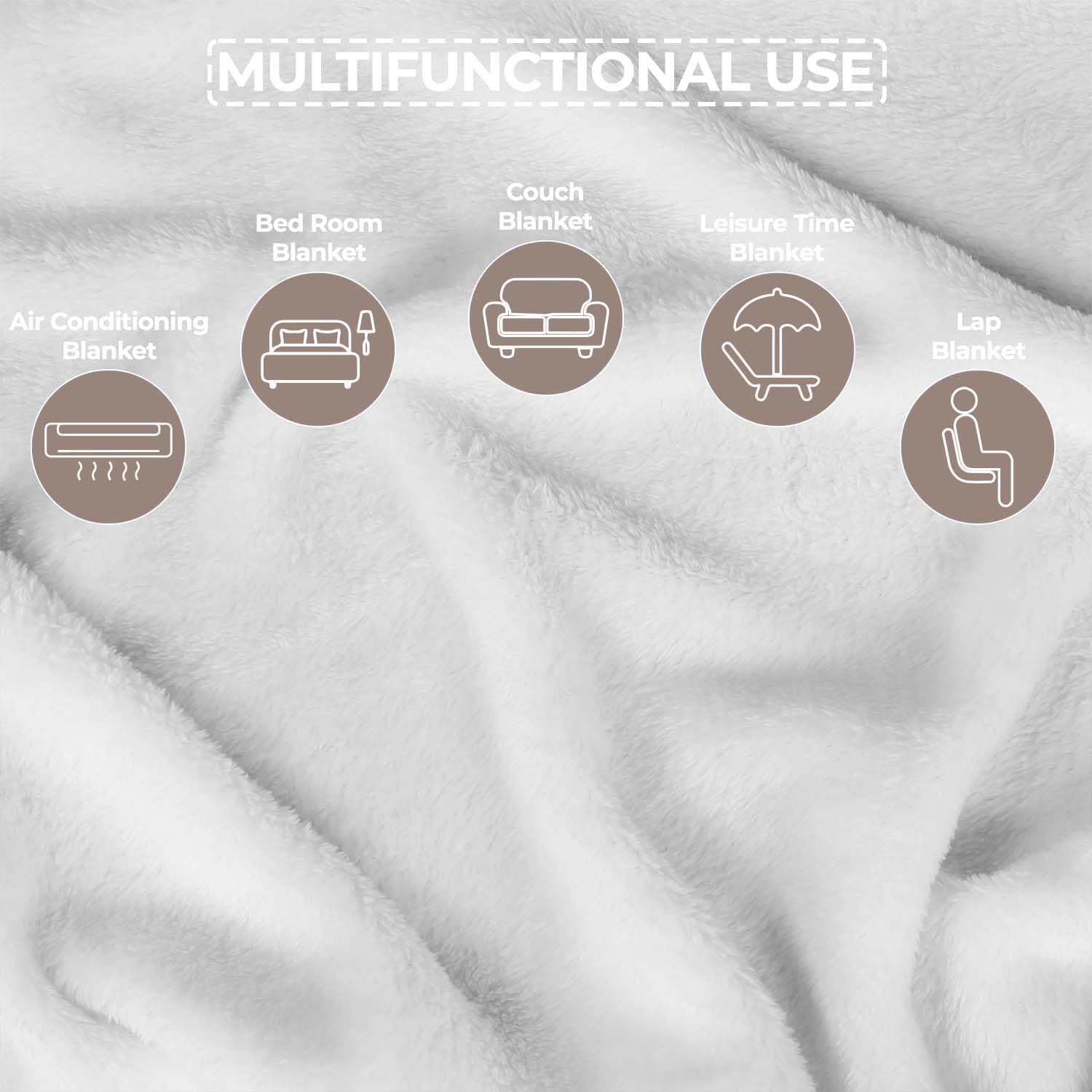 Frosted Cloud Winter Throw