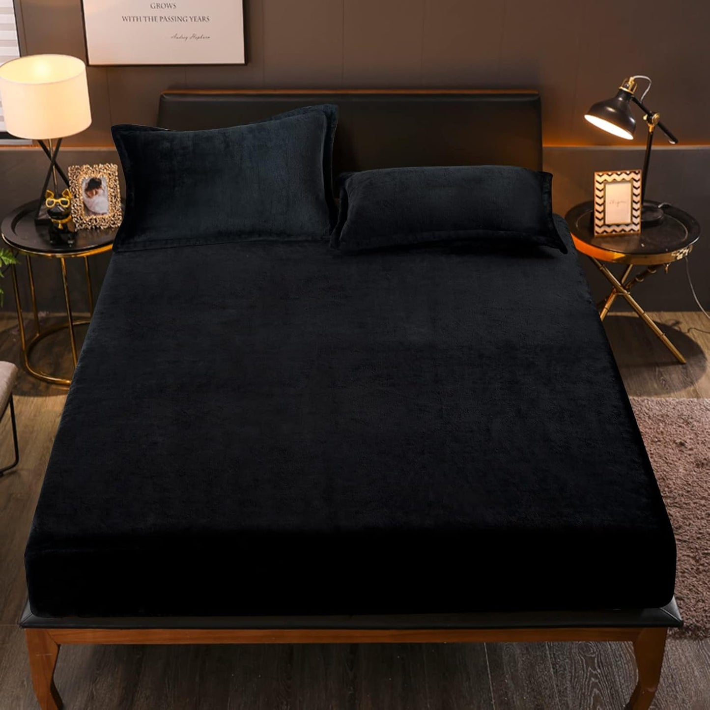 Black Fleece Fitted Sheet