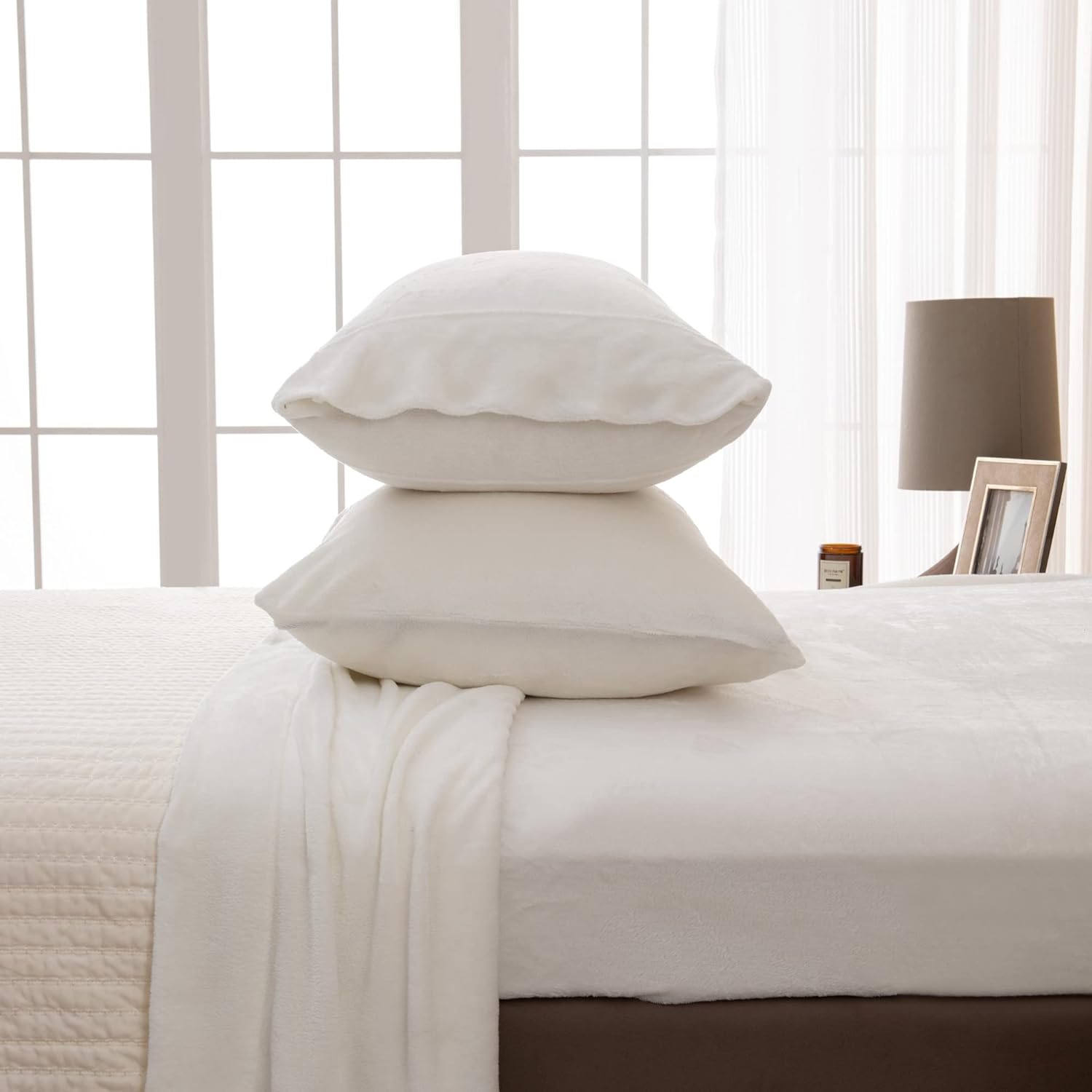 Fleece Beige Bed Sets