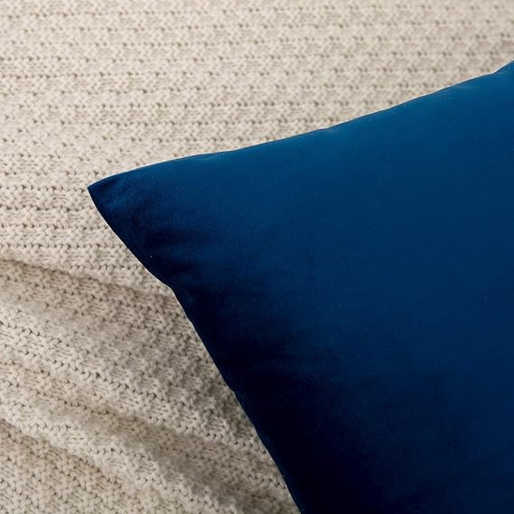 Navy Velvet Cushion Pair