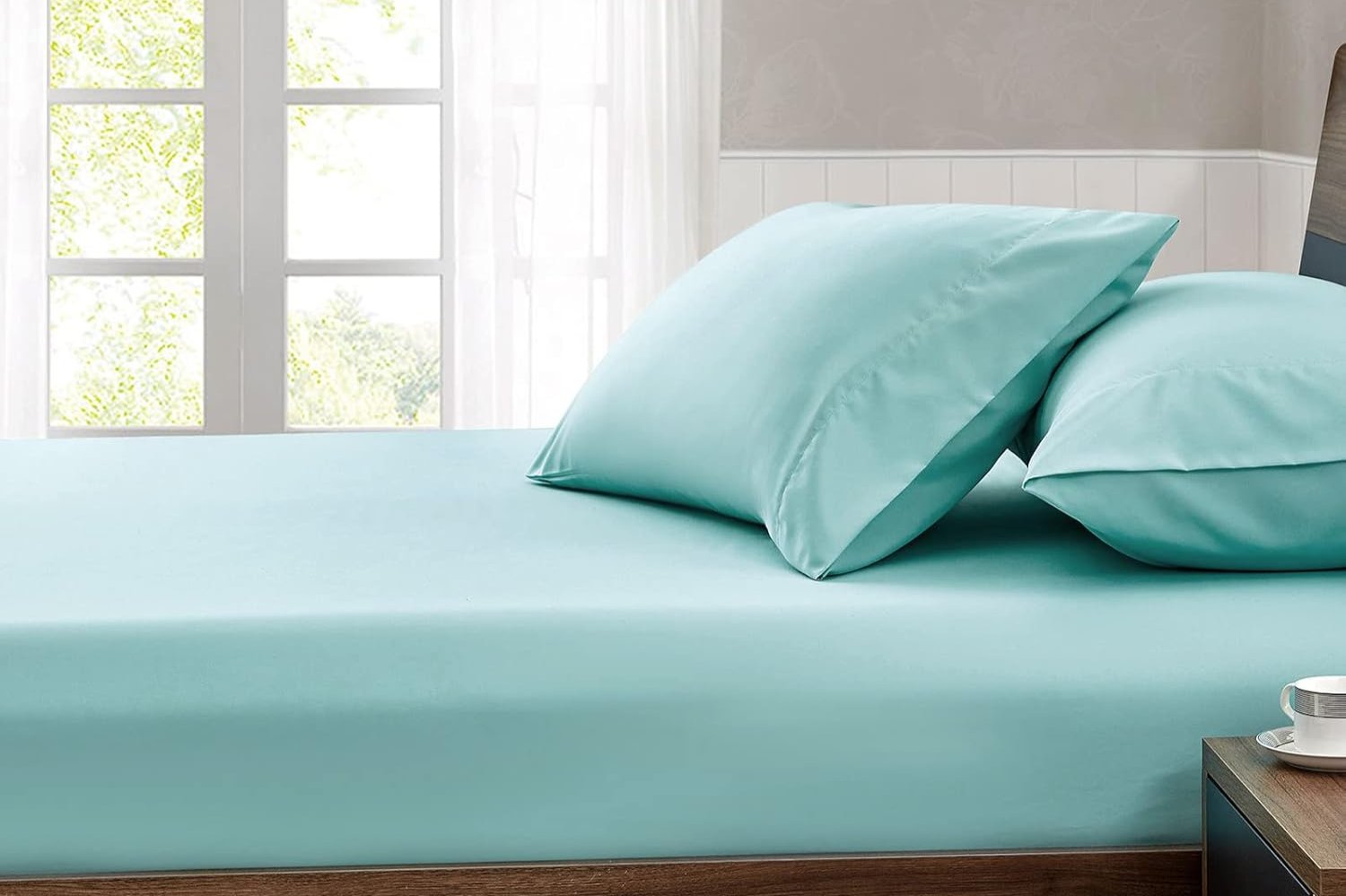 Microfiber Duck Egg Fitted Sheet