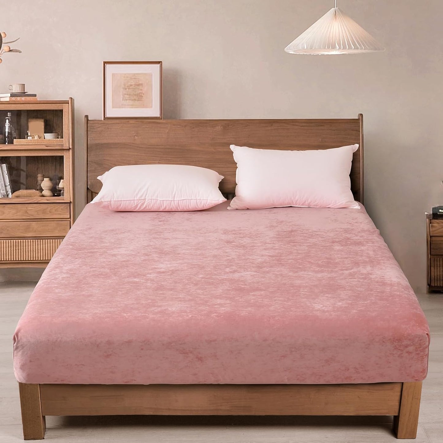 Pink Fleece Fitted Sheet