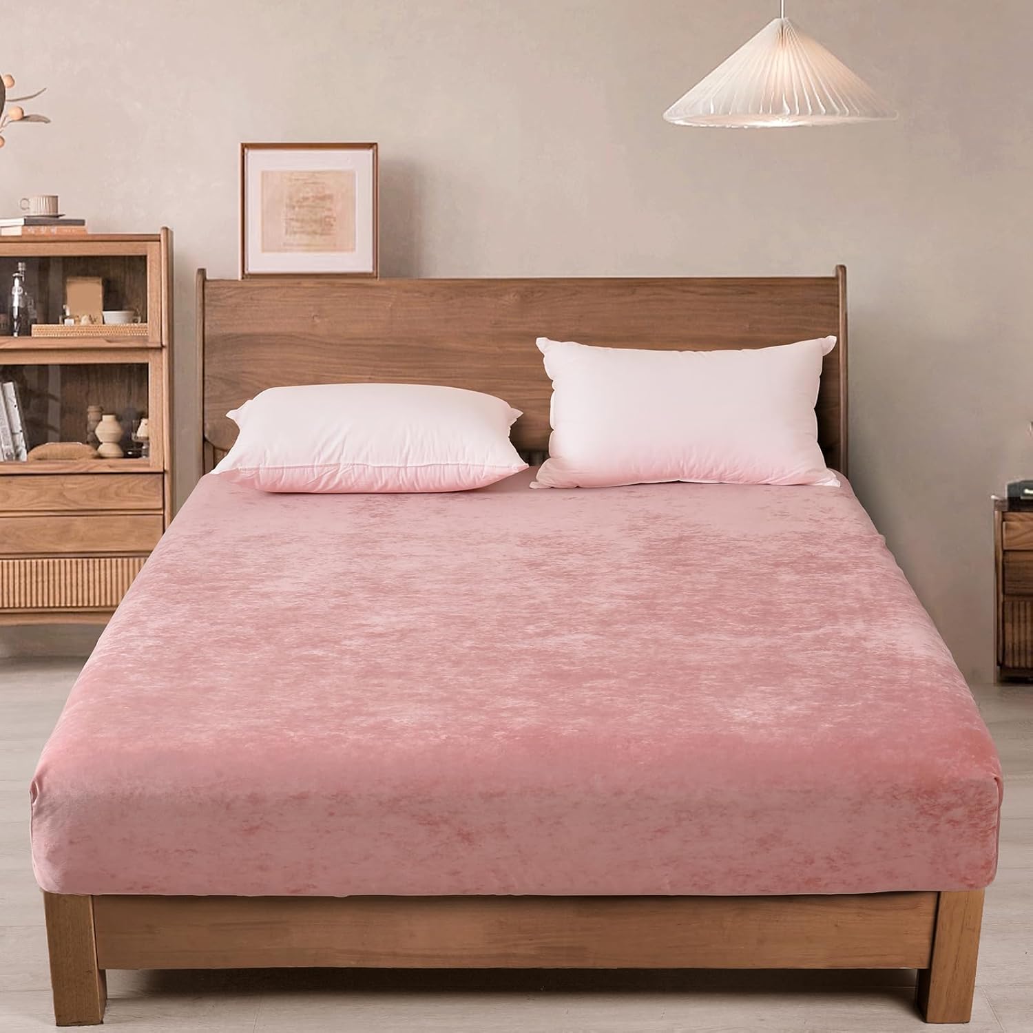 Pink Fleece Fitted Sheet