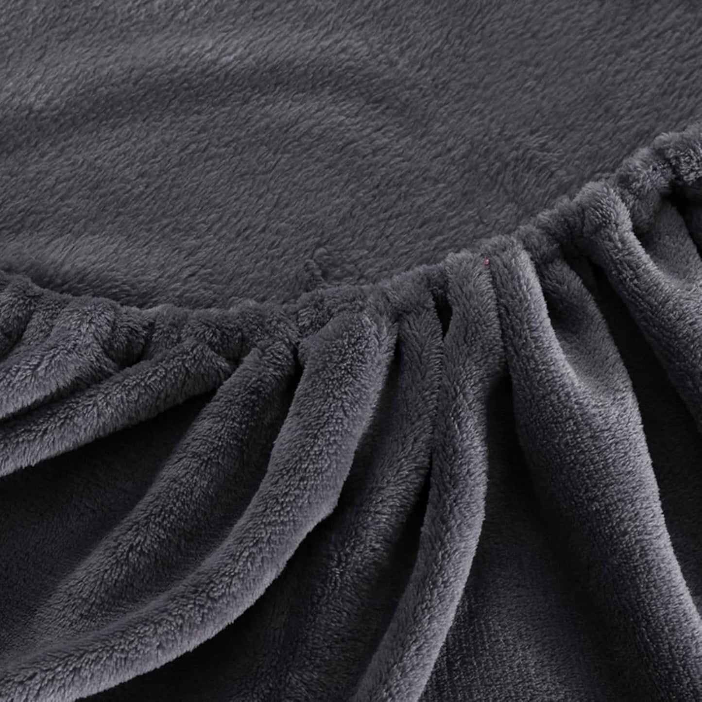 Charcoal Fleece Fitted Sheet