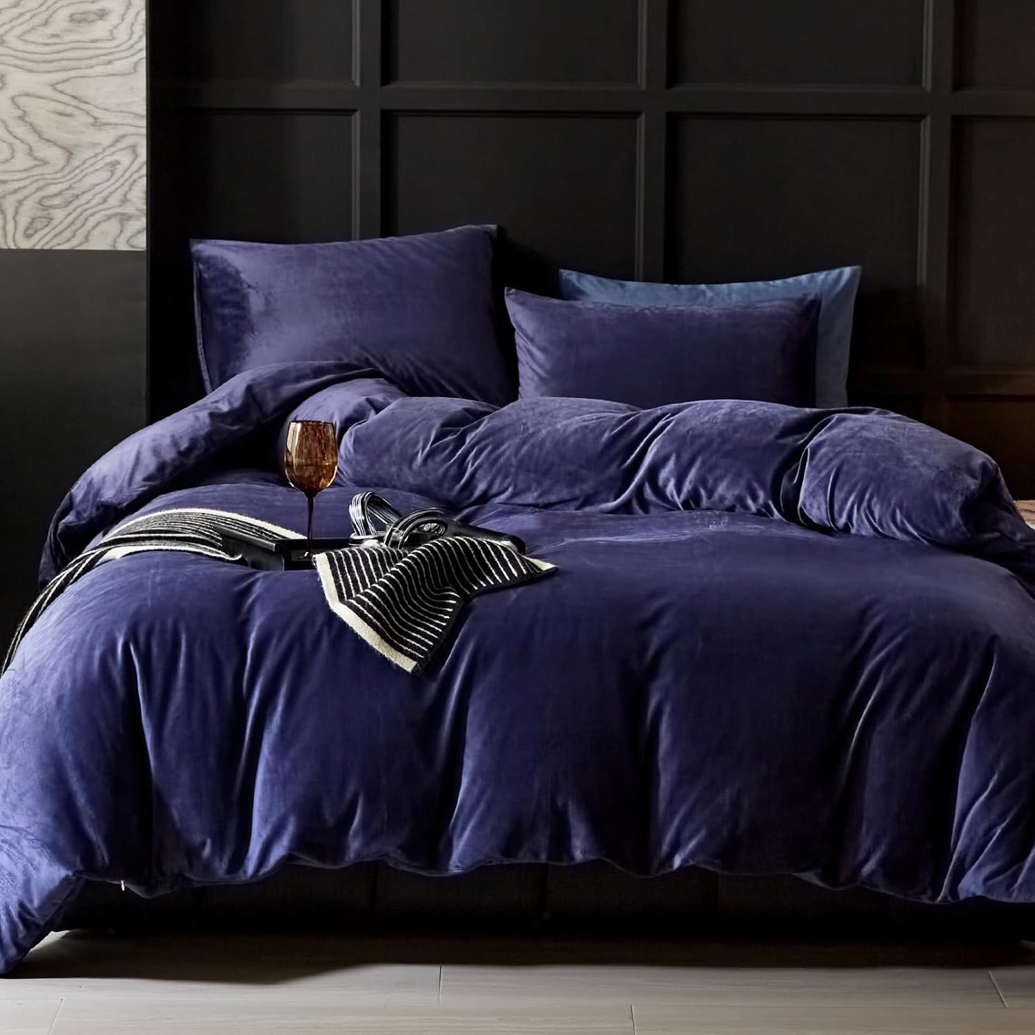 Violet Velvet Duvet Set