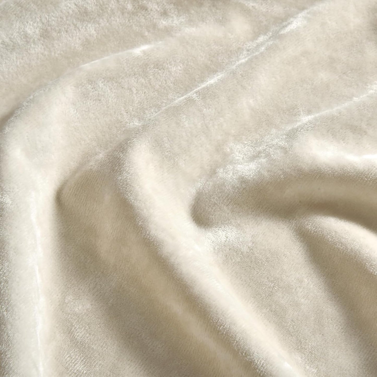 Beige Fleece Fitted Sheet