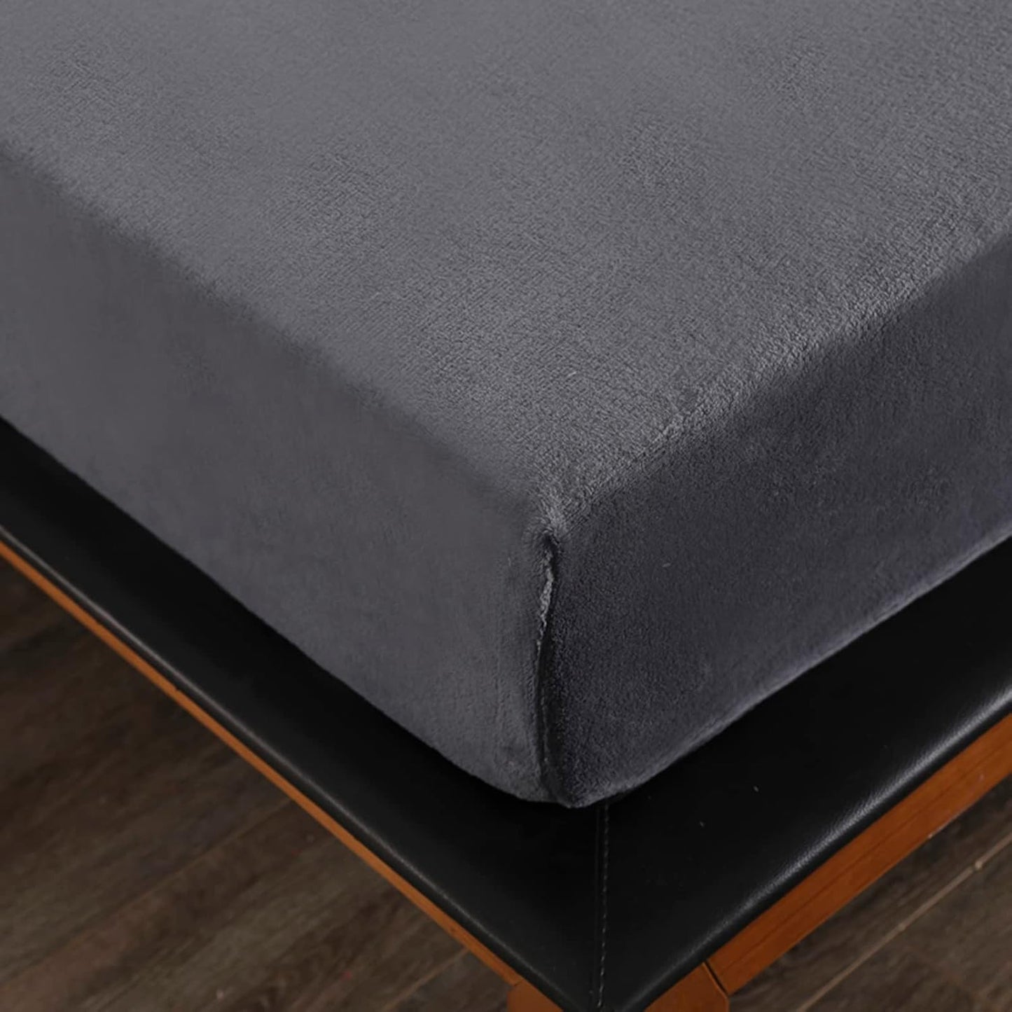 Charcoal Fleece Fitted Sheet