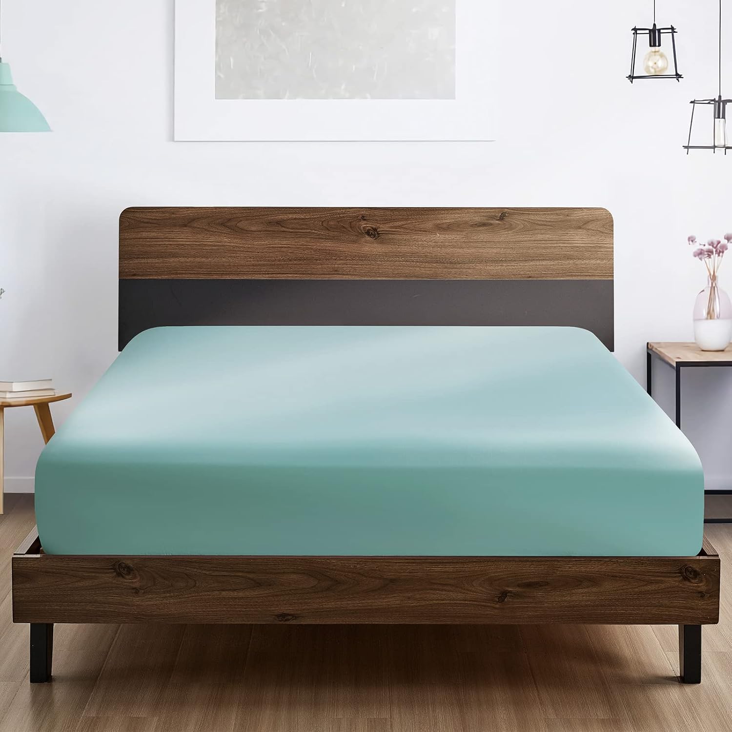 Microfiber Duck Egg Fitted Sheet