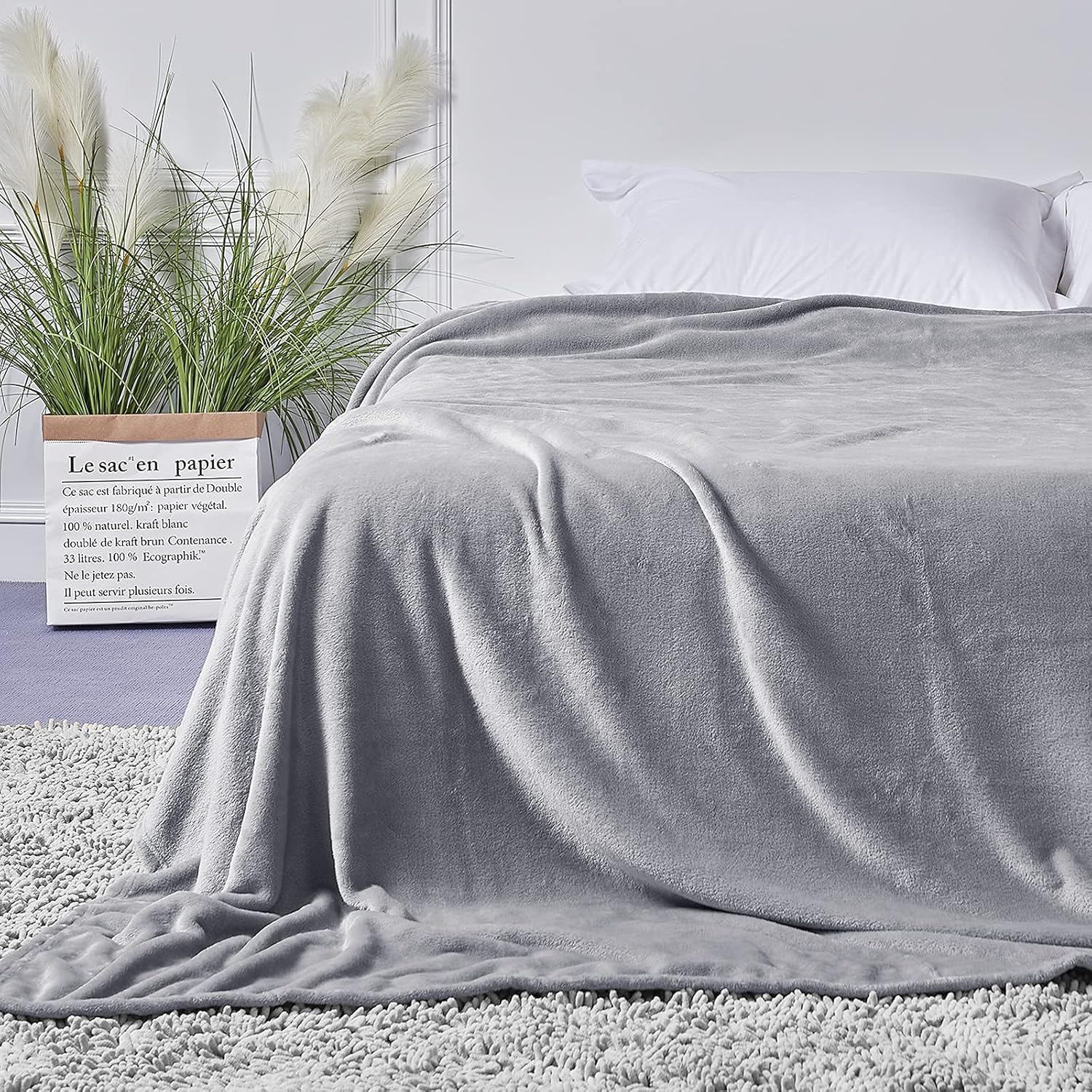 Silver Crest Winter Throw