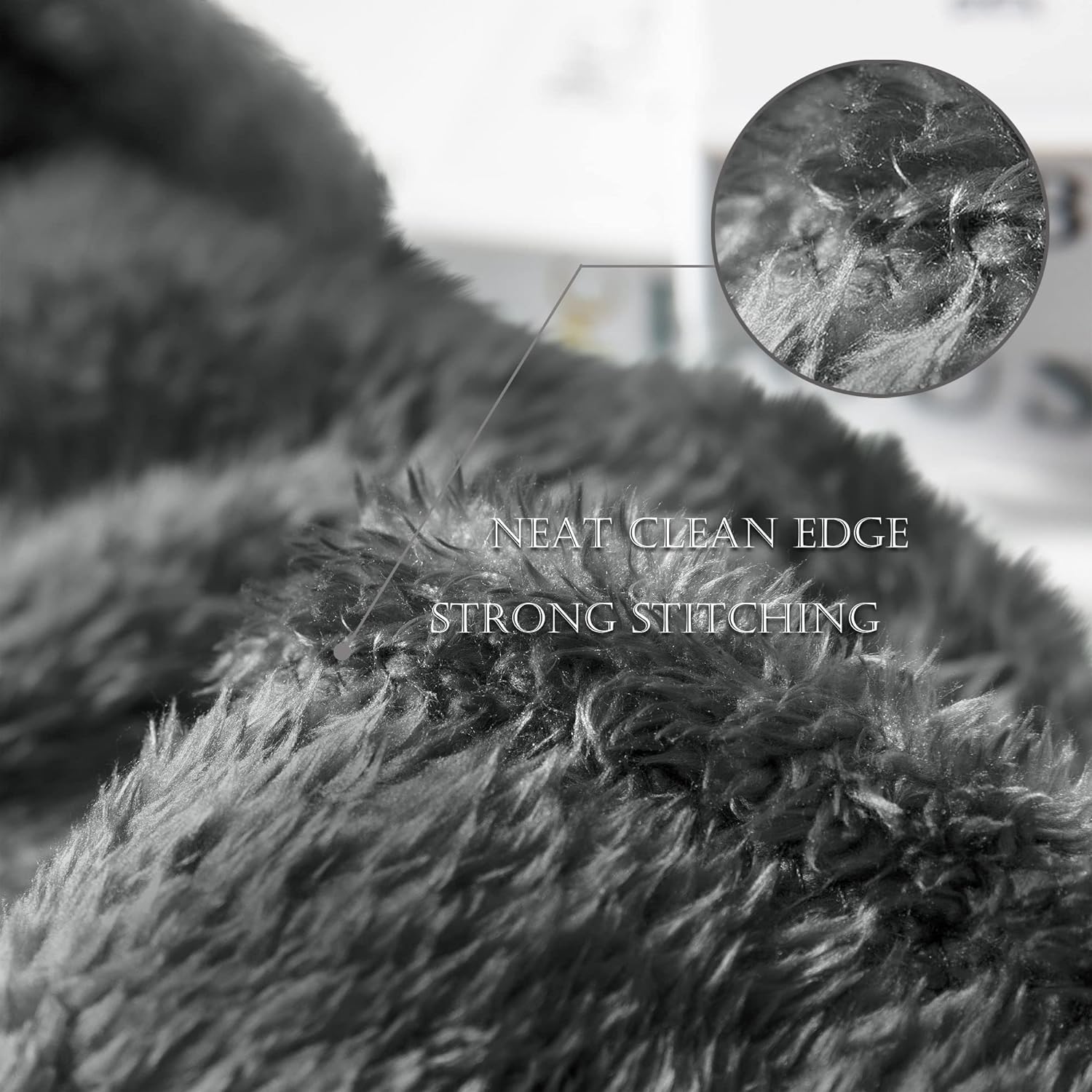 Charcoal Mist Winter Throw