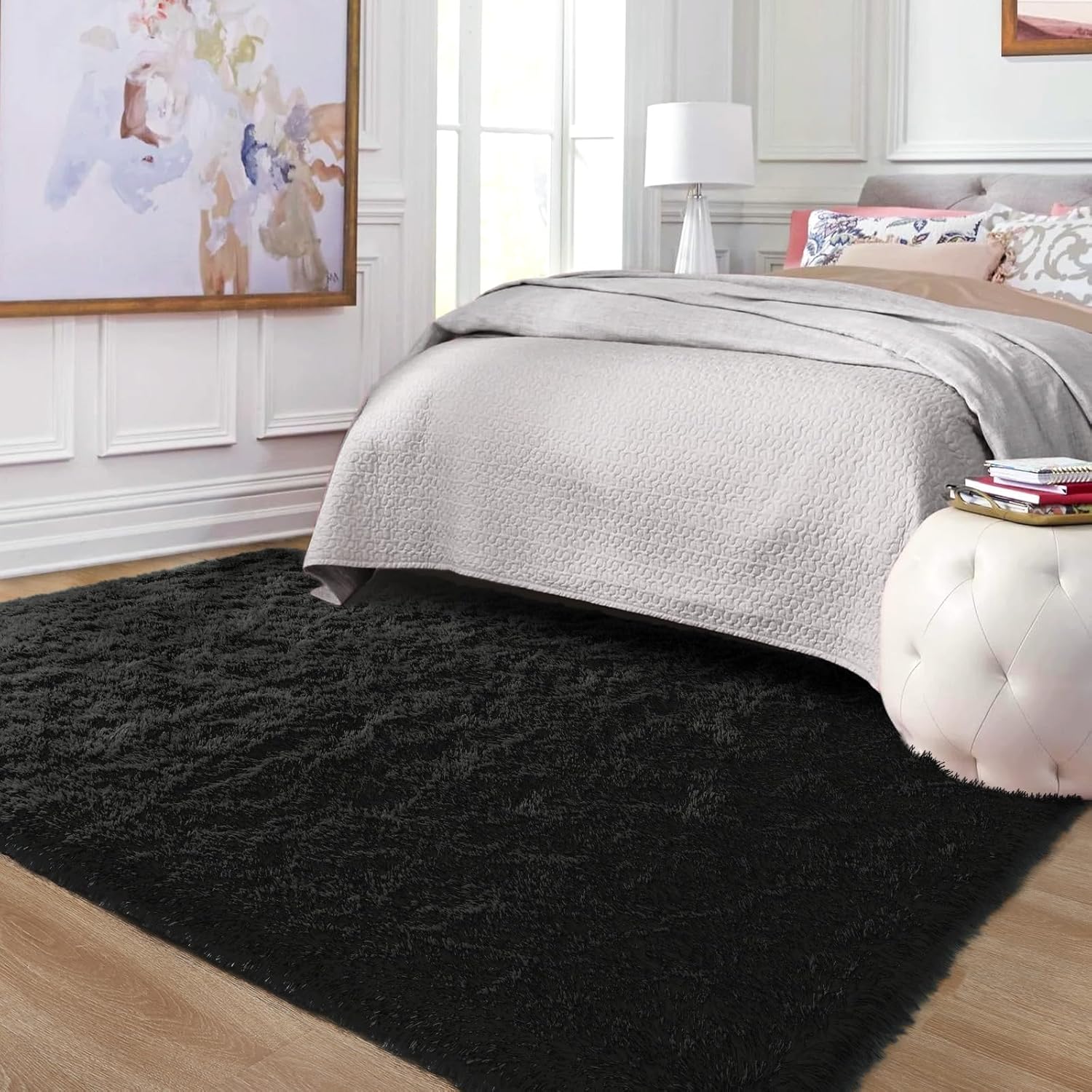 Black Shaggy Carpet