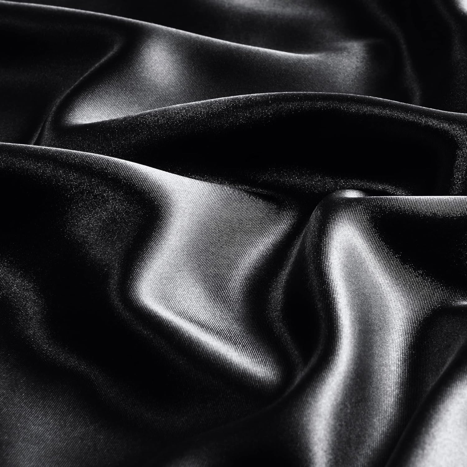 Black Silk Body Pillow