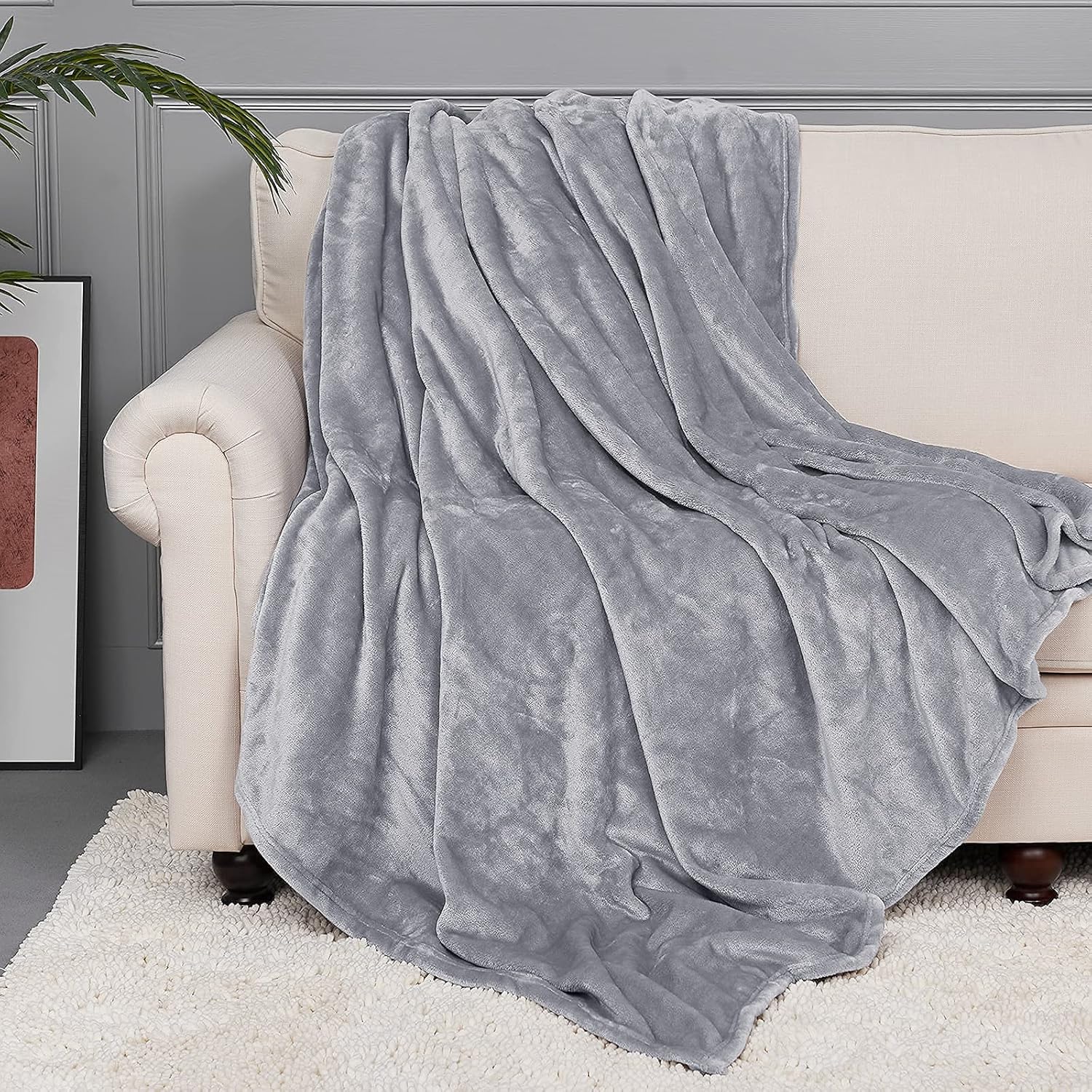 Silver Crest Winter Throw
