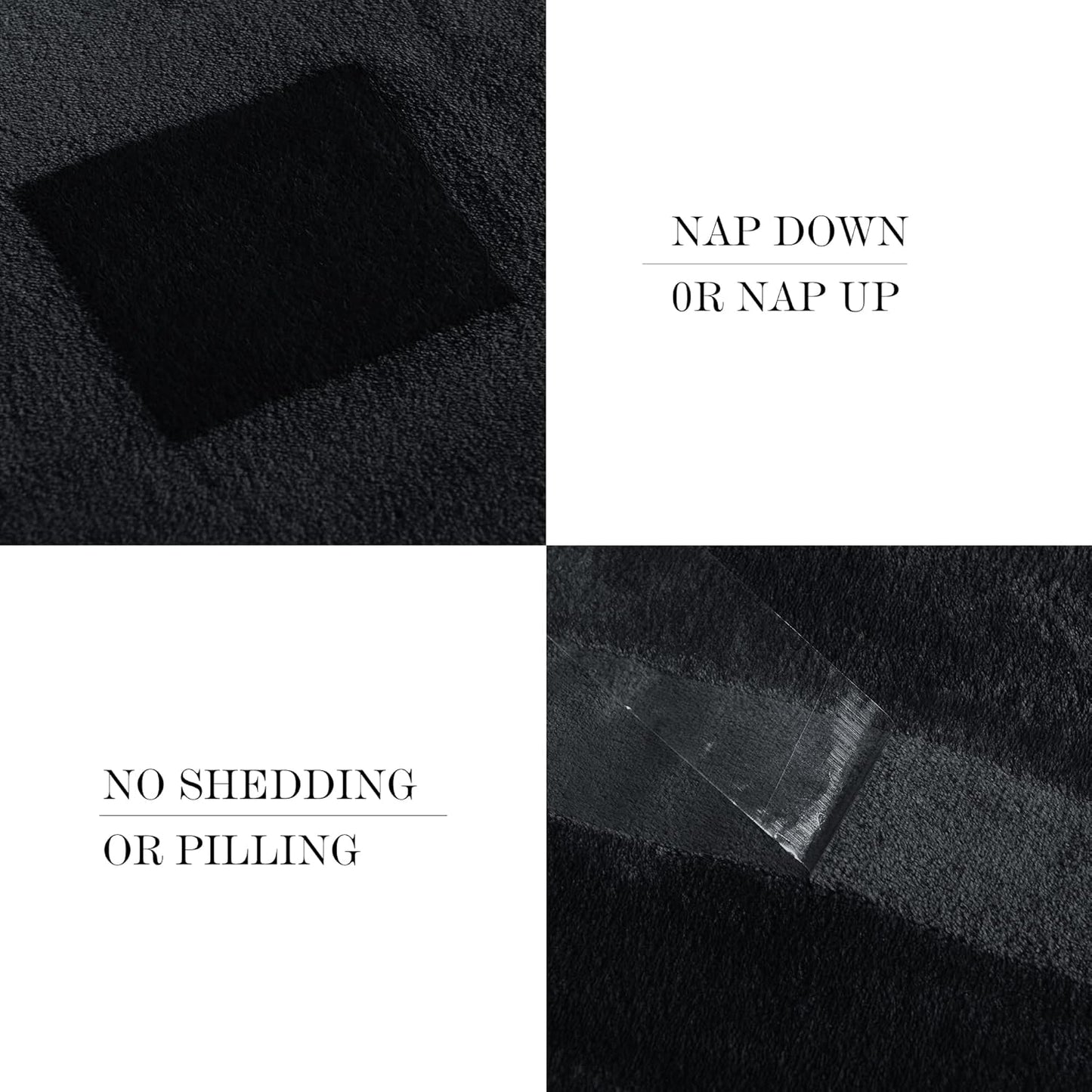 Midnight Black Summer Throw