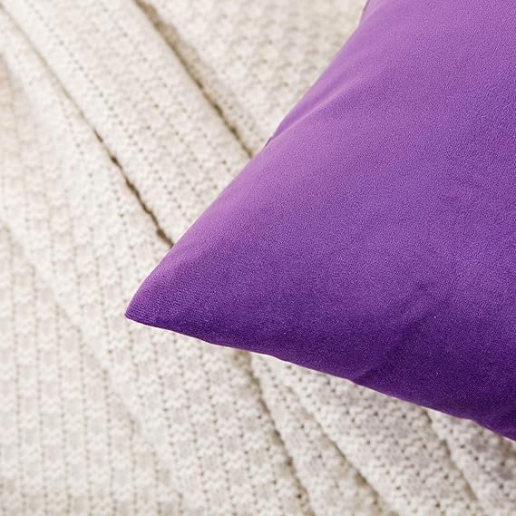 Lilac Velvet Cushion Pair