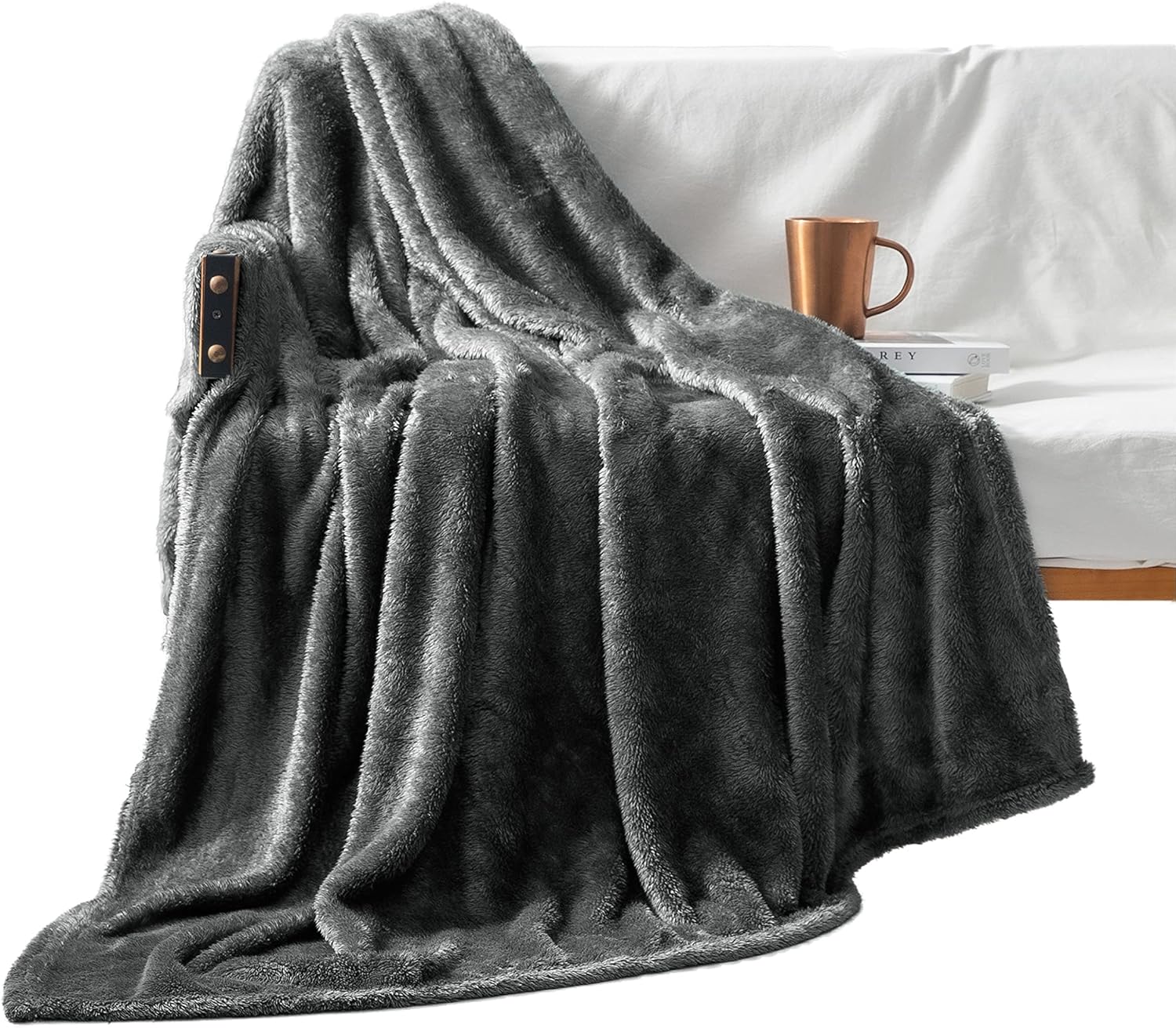 Charcoal Mist Winter Throw