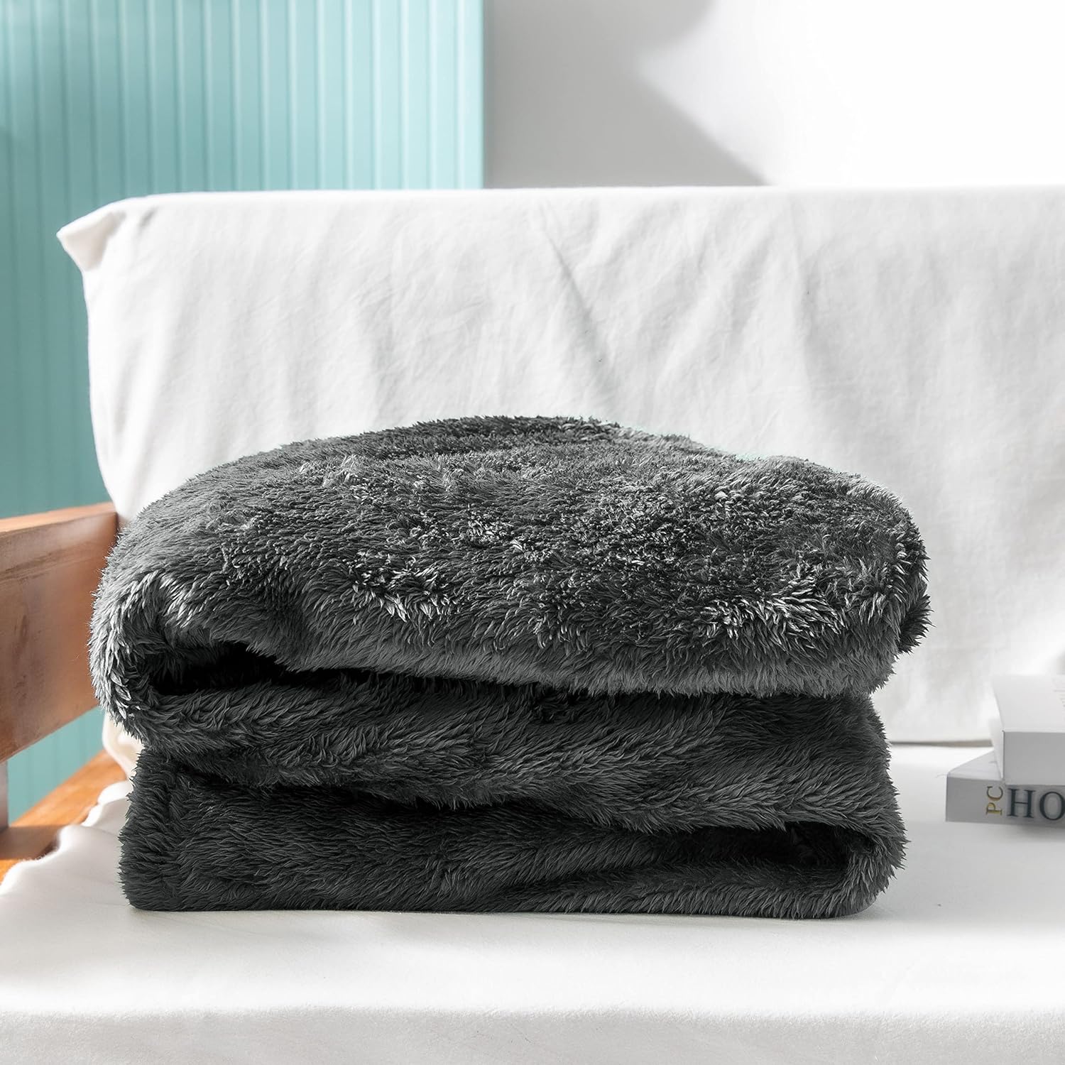 Charcoal Mist Winter Throw