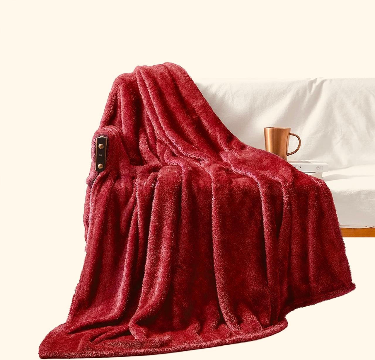 Ruby Red Winter Throw