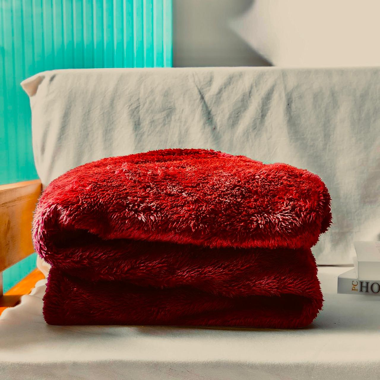Ruby Red Winter Throw