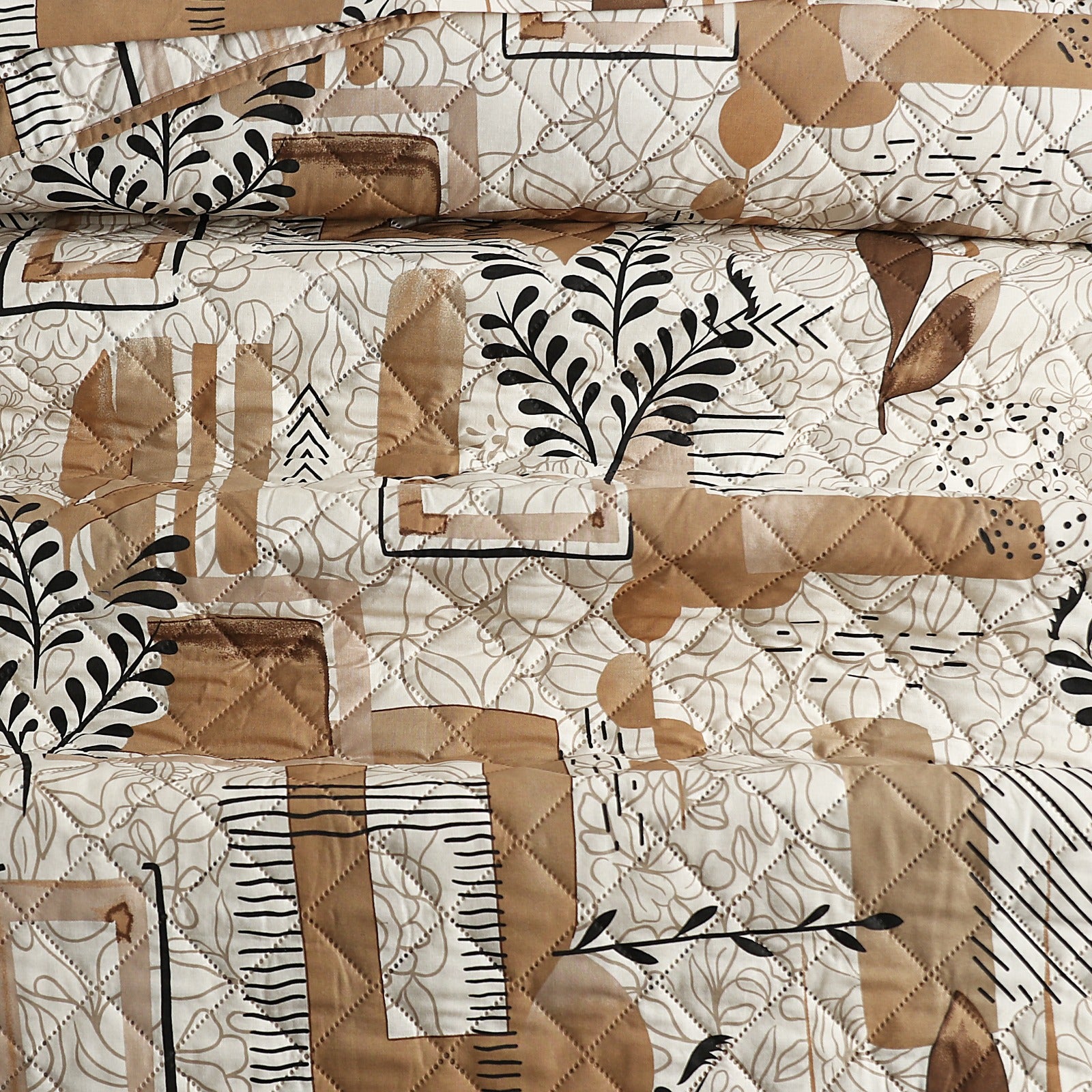 Rustic Harmony Quilted Bed Spread Set