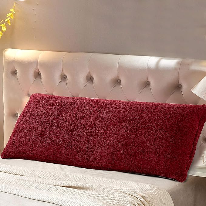 Red Fleece Body Pillow