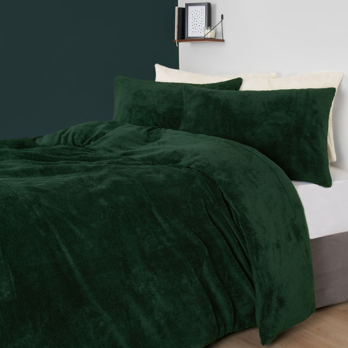 Fleece Forest Green Bed Sets