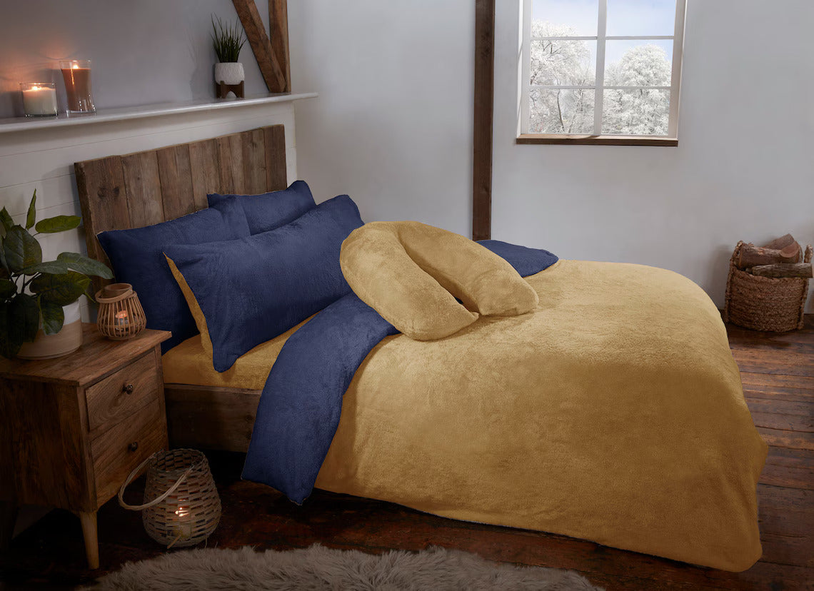 Mustard x Navy Fleece Set
