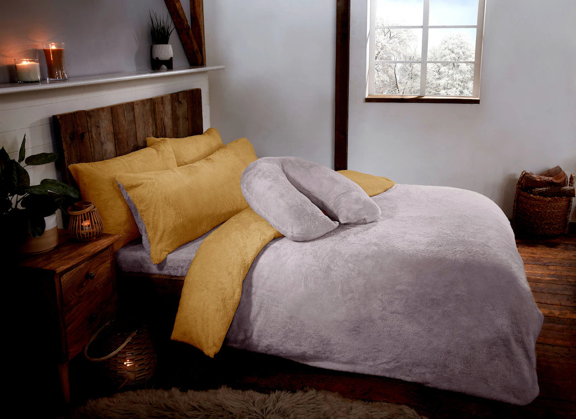 Mustard x Silver Fleece Set