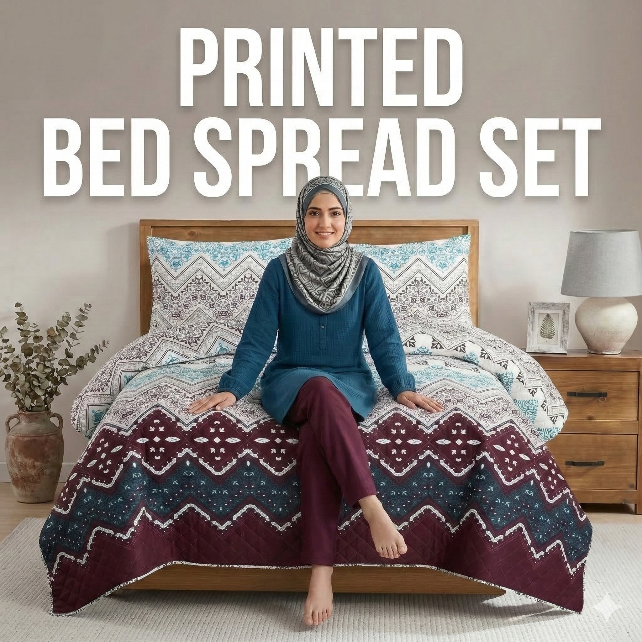 Printed Bed Spreads Set