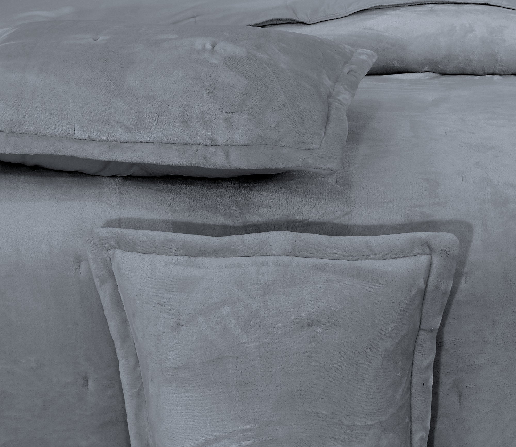 Charcoal Mist Summer Fleece Bed Spread