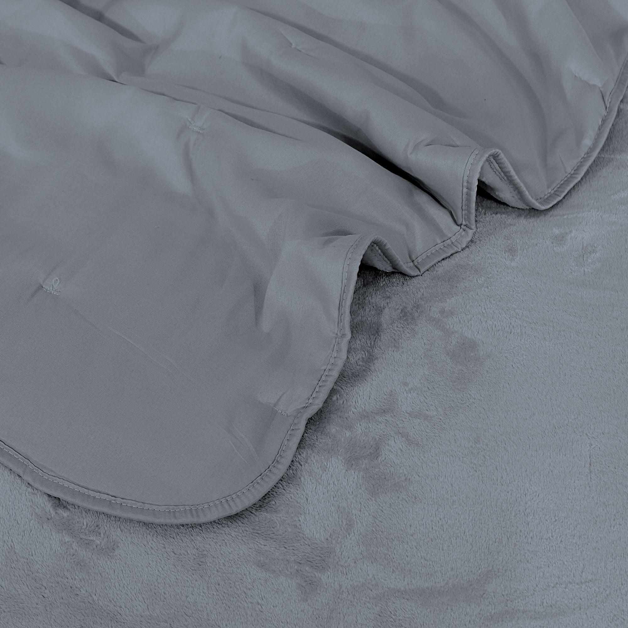 Charcoal Mist Summer Fleece Bed Spread