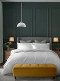 White Satin Bed Set