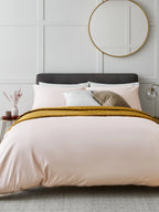 Blush Pink Satin Bed Set