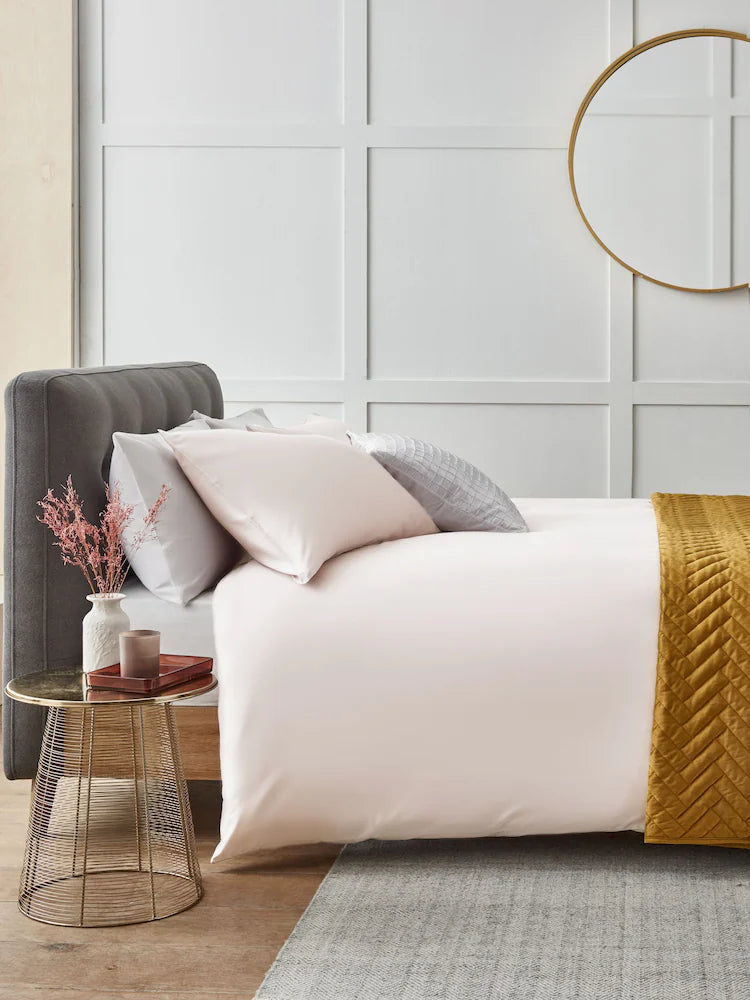 Blush Pink Satin Bed Set