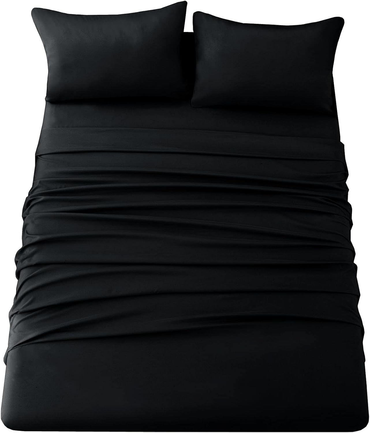 Poly Cotton Black Flat Sheet