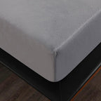 Silver Fleece Fitted Sheet