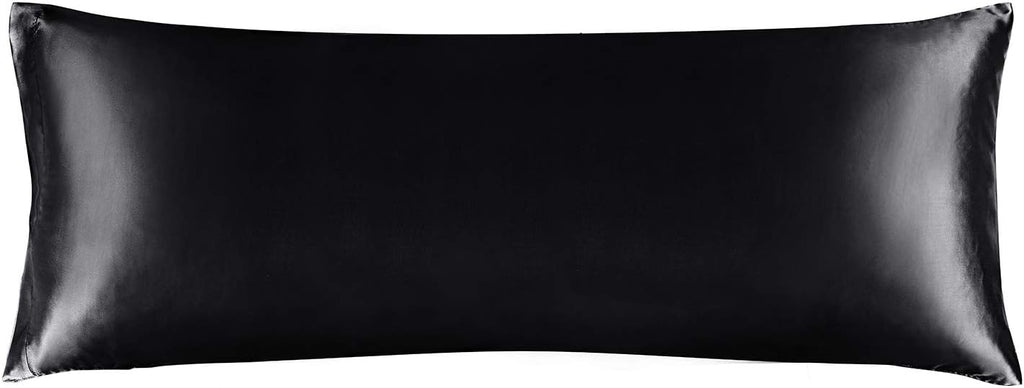 Black Silk Body Pillow