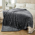 Fleece Bumblebee Grey Blanket