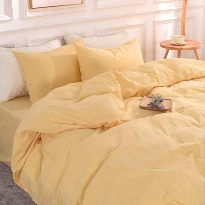 Apricot Yellow On Cloud Bed Set