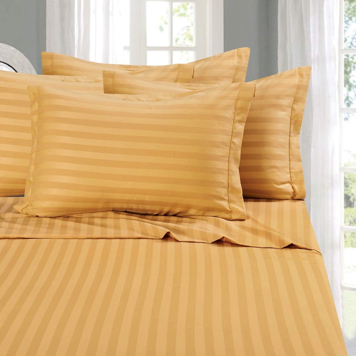 DualWeave Satin Gold Sheet Set