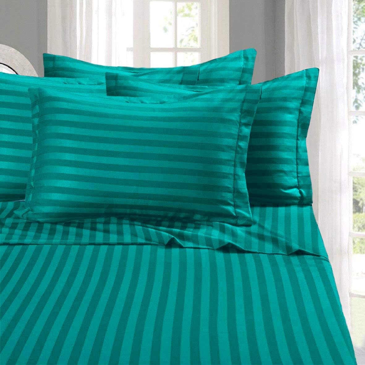 DualWeave Satin Turqoise Sheet Set