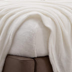 Fleece Beige Bed Sets