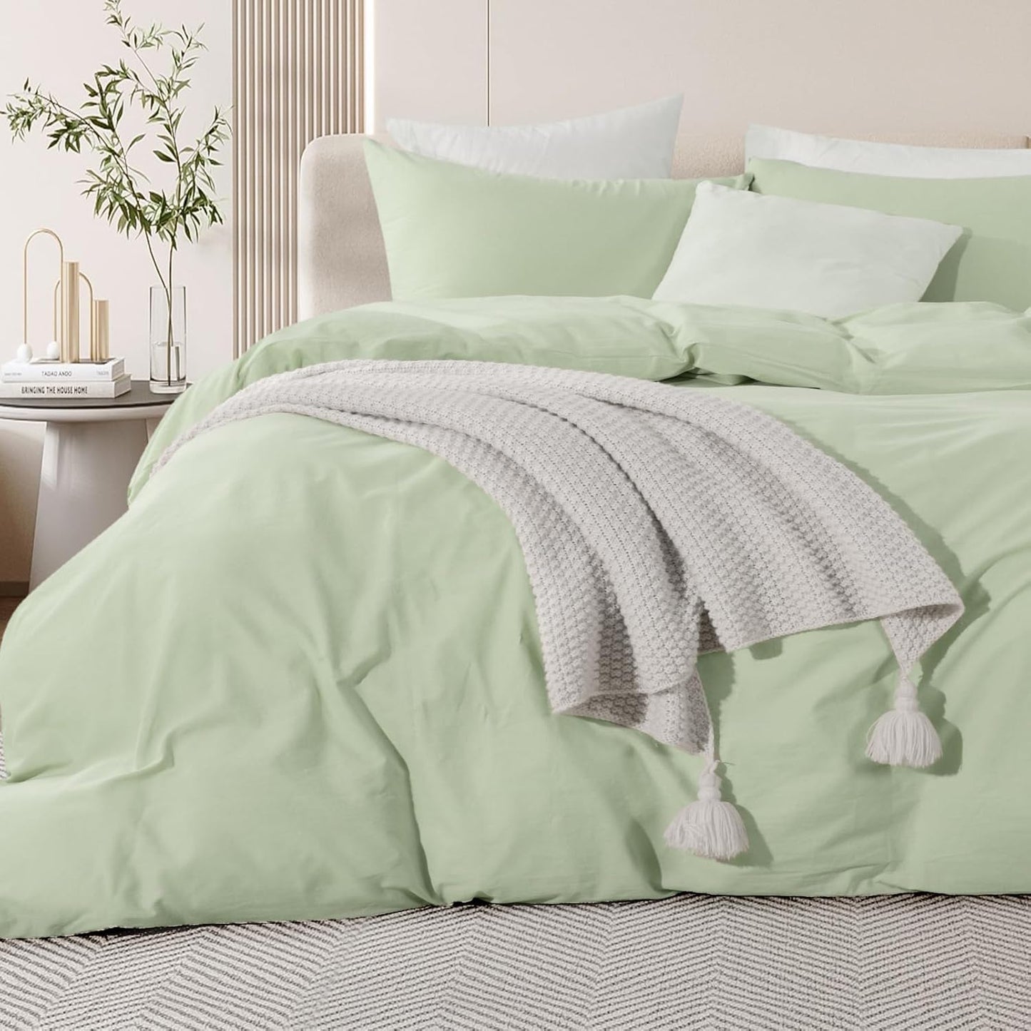 Mint Green On Cloud Bed Set