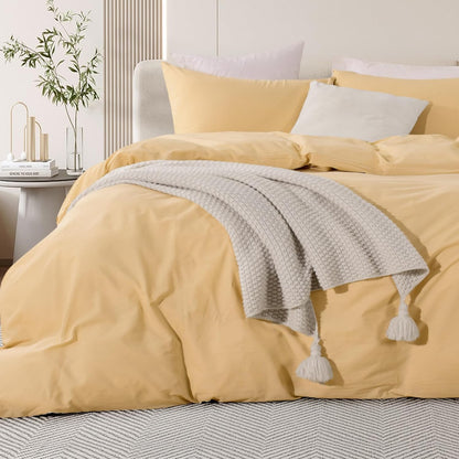 Apricot Yellow On Cloud Bed Set