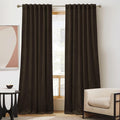 Jaguar Dark Brown Velvet Curtains
