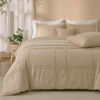 Cozy Line Beige Bed Set