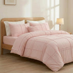 Cozy Line Blush Pink Bed Set