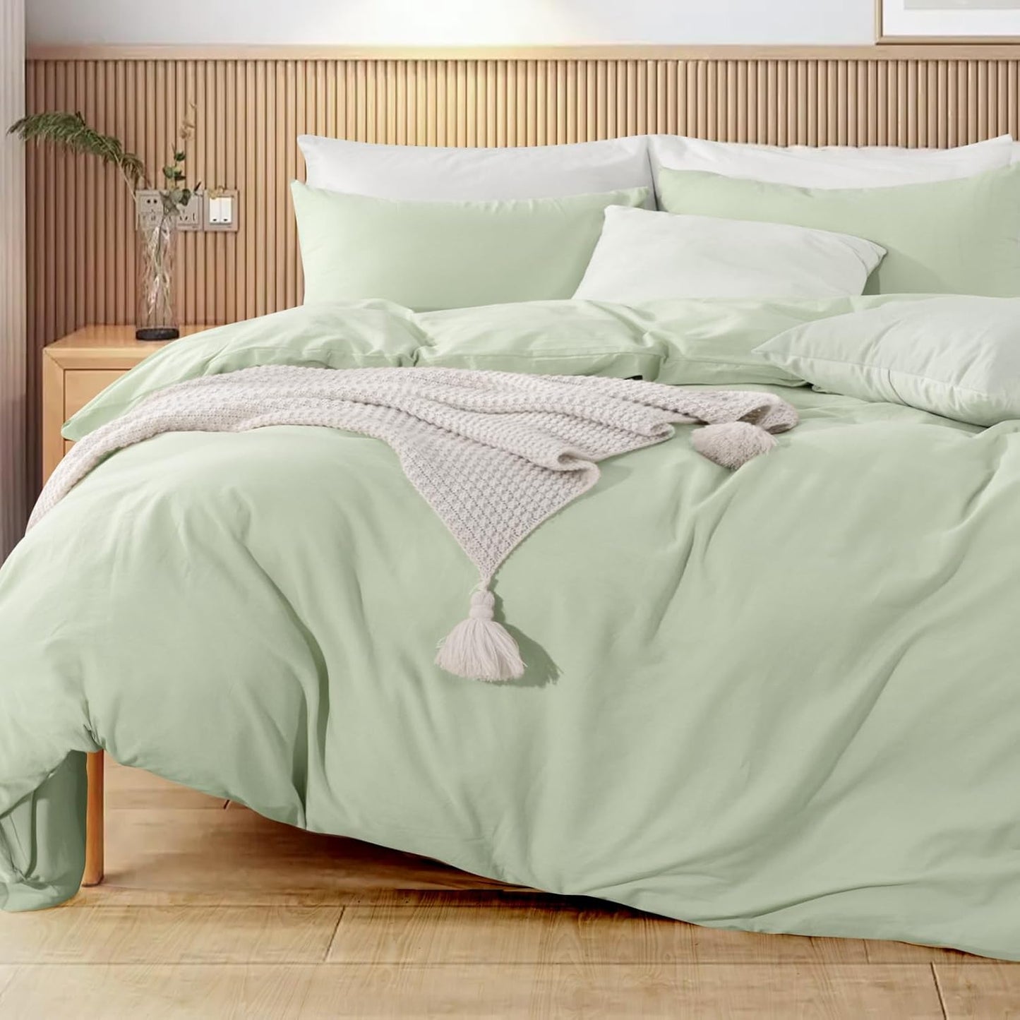 Mint Green On Cloud Bed Set