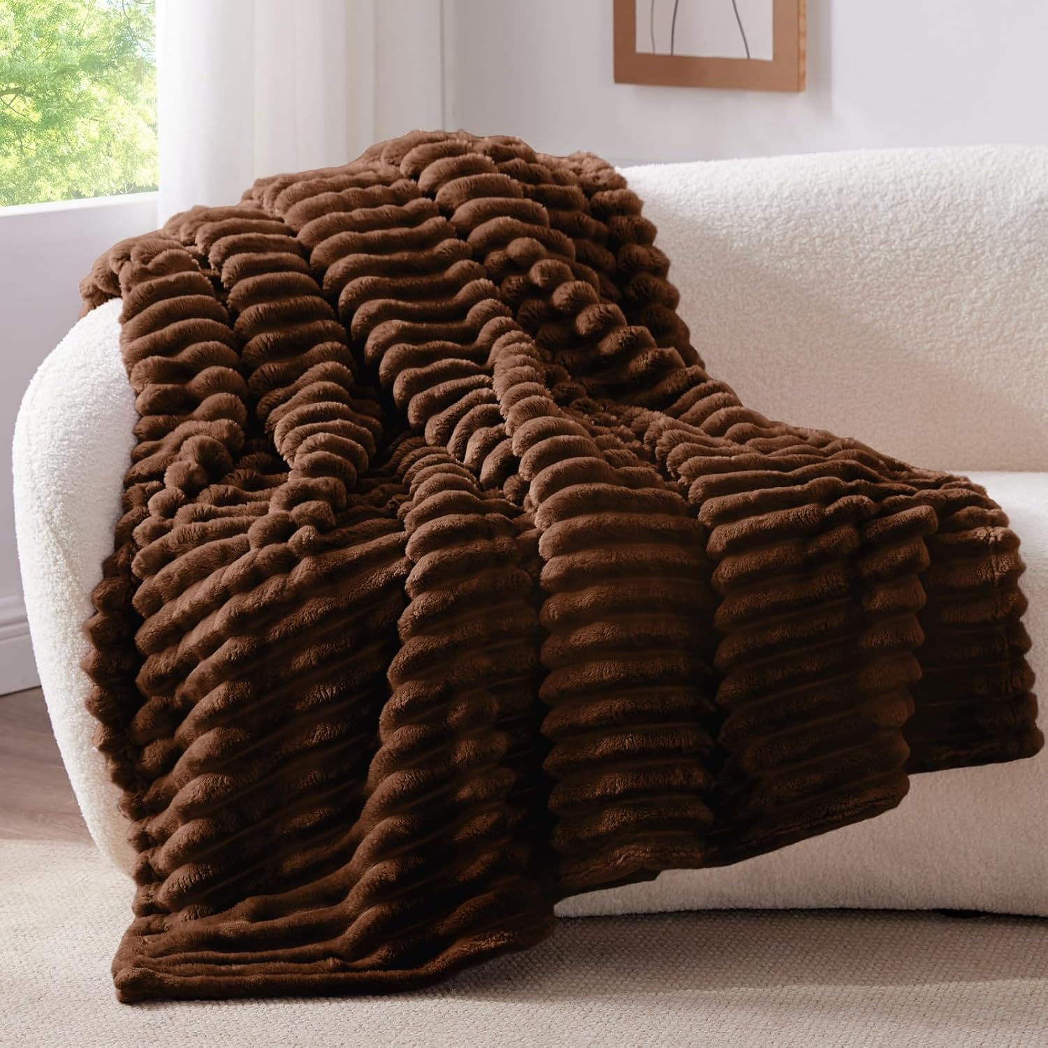 Fleece Bumblebee Chocolate Blanket